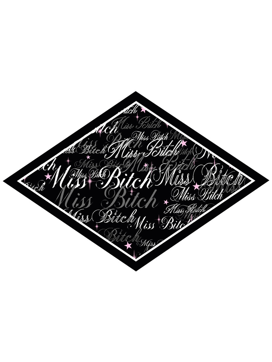 Miss Bitch Black Bandana